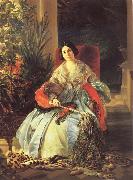 Portrait of pricess yelizaveta Saltykova Karl Briullov